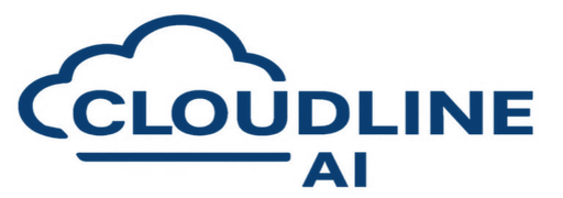 Cloudline AI logo in blue with a cloud icon